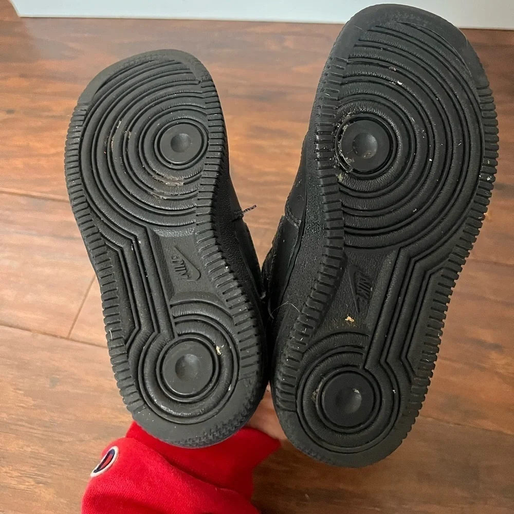 Nike Air Force 1 Black Sneakers -Size 10